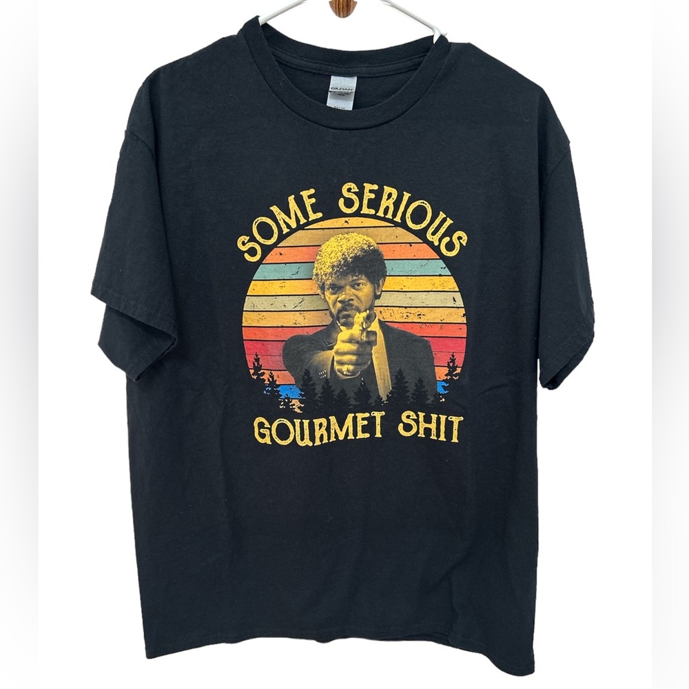 Pulp Fiction Jules Winnfield “Some Serious Gourmet Shit” Gildan Size Large NWOT